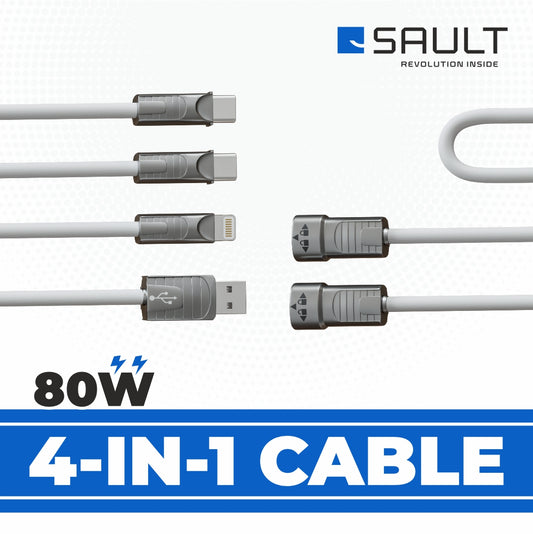 SAULT POWER CHARGING CABLE – 4 IN 1 CABLE