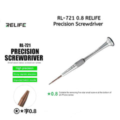 RELIFE RL-721 Five-star 0.8 Precision Screwdriver for Mobile Phone Repair Screwdriver