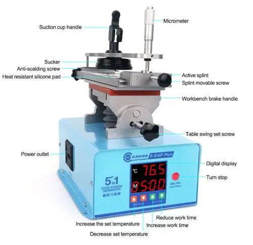 SUNSHINE S-918F PLUS 360 DEGREE ROTARY CURVED SCREEN SEPARATOR