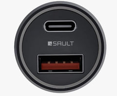 SAULT POWERCHARGE – CAR ADAPTER 38W DUAL PORT WITH CABLE