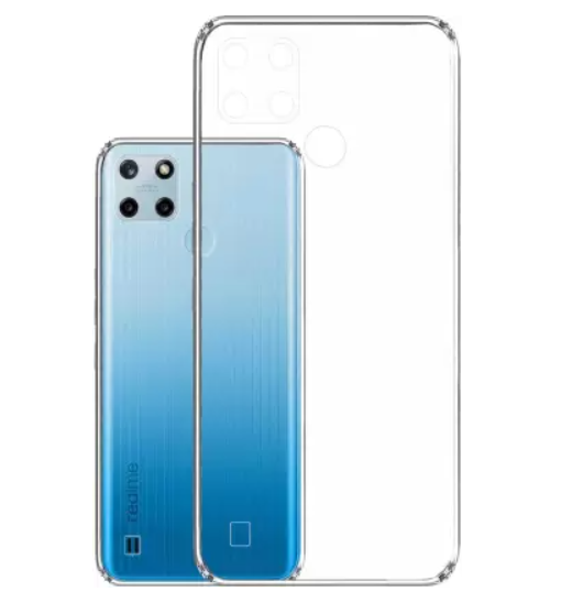 Back Cover For OPPO REALME C25Y, Ultra Hybrid Clear Camera Protection, TPU Case, Shockproof (Multicolor As Per Availability)