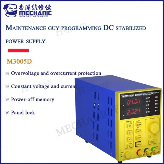 Mechanic M3005D 30V/5A Multifunctional Programmable DC Stabilized Power Supply