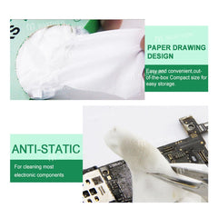 50 Pieces Relief RL-045 Antistatic Fiber Wipe Dustproof Cloth