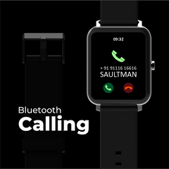 SAULT - REDIAL Bluetooth Calling Smart Watch with 1.69" TFT Display