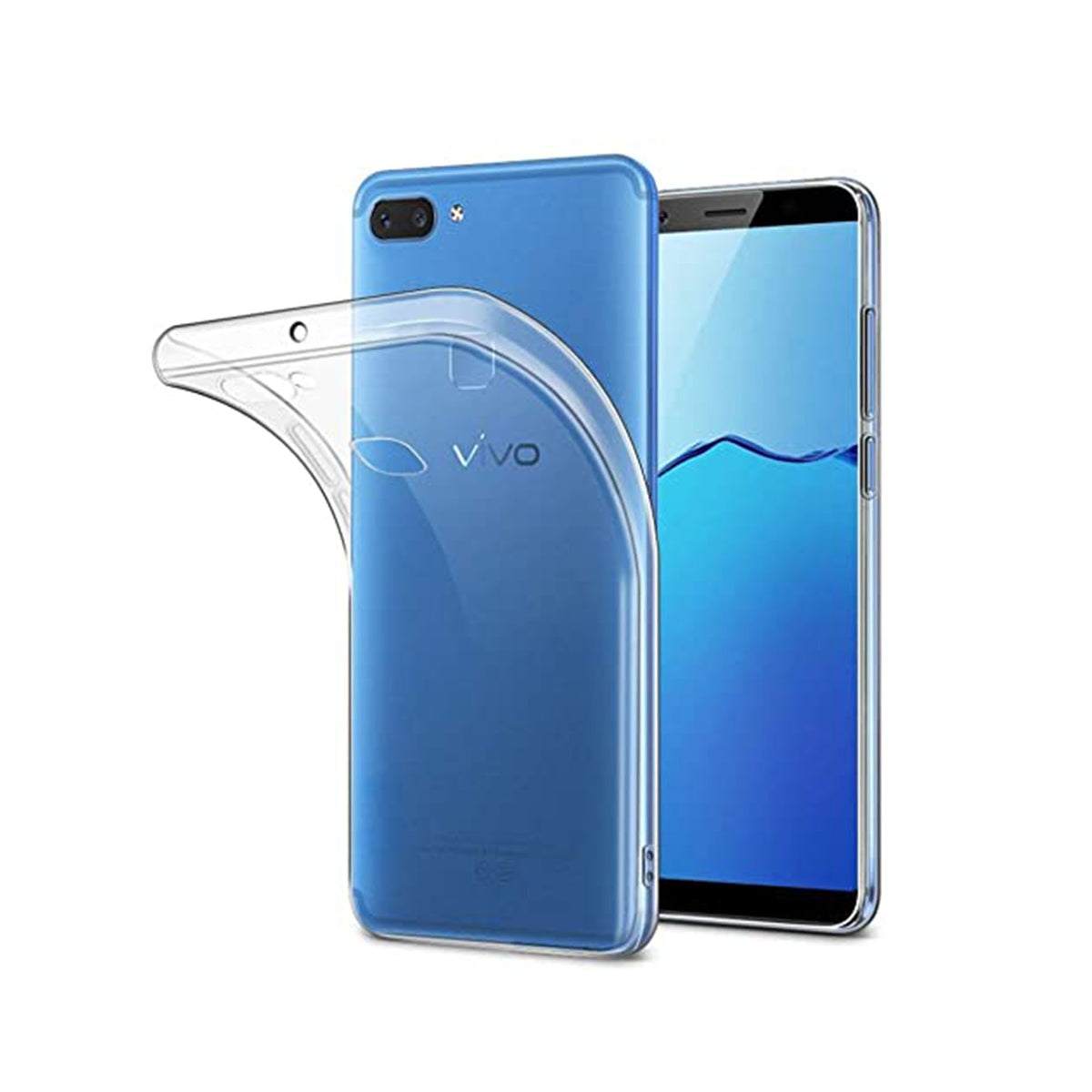 Back Cover For Vivo V7 Plus, Ultra Hybrid Clear Camera Protection, TPU Case, Shockproof (Multicolor As Per Availability)