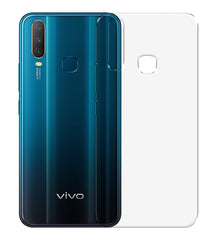 Back Cover For Vivo Y17, Ultra Hybrid Clear Camera Protection, TPU Case, Shockproof (Multicolor As Per Availability)