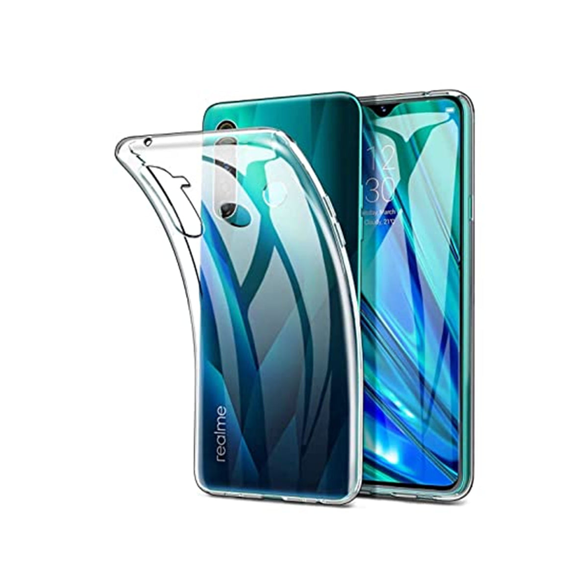 Back Cover For OPPO REALME 6I, Ultra Hybrid Clear Camera Protection, TPU Case, Shockproof (Multicolor As Per Availability)