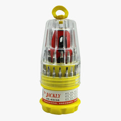 Jackly Jk-6036A Screwdriver Set | Steel 31-In-1 With 30 Screwdriver Bits | Professional Magnetic Screwdriver Set