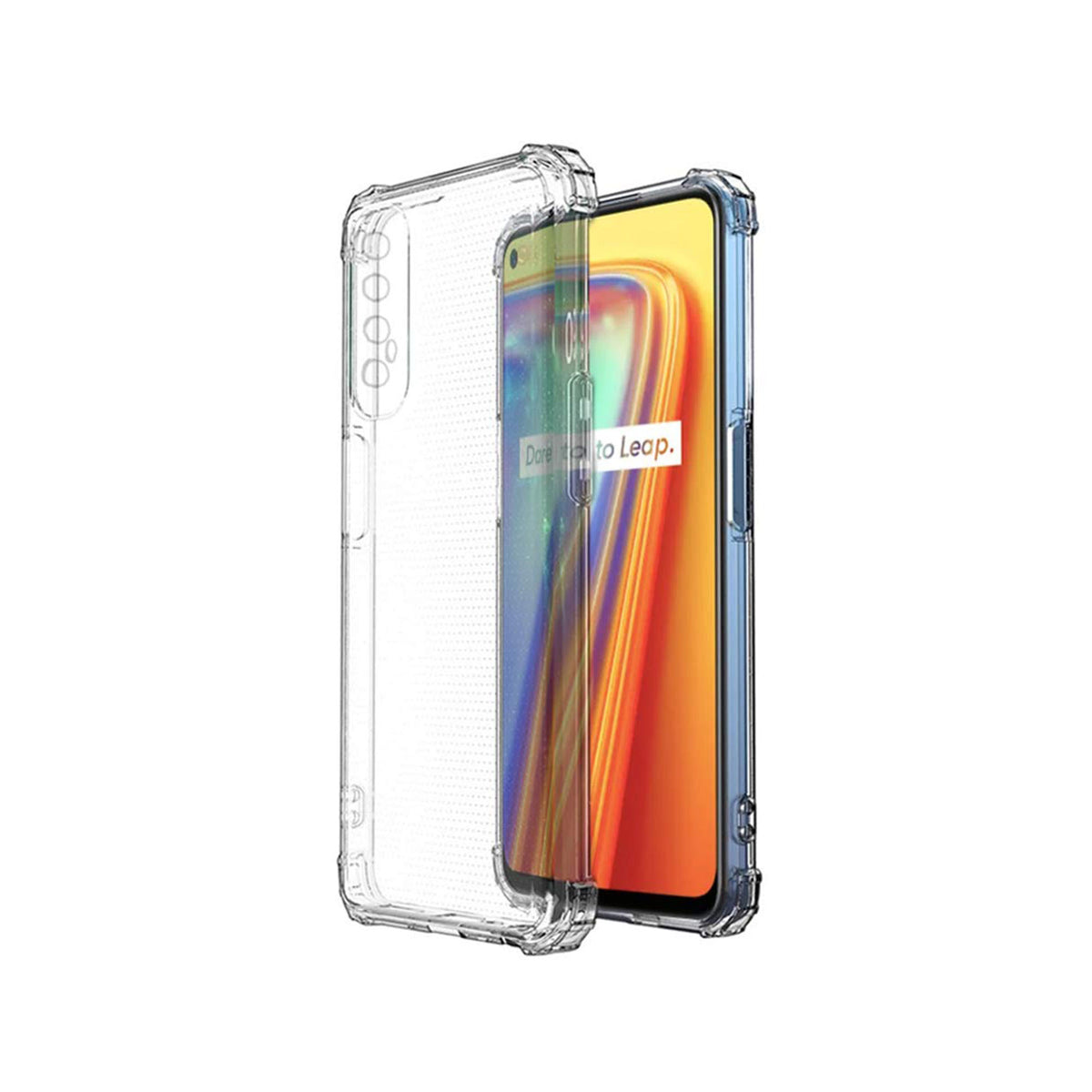 Back Cover For OPPO REALME 7, Ultra Hybrid Clear Camera Protection, TPU Case, Shockproof (Multicolor As Per Availability)