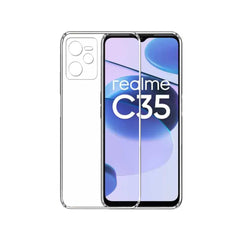 Back Cover For OPPO REALME C35, Ultra Hybrid Clear Camera Protection, TPU Case, Shockproof (Multicolor As Per Availability)