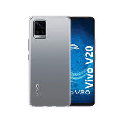 Back Cover For VIVO V20 PRO, Ultra Hybrid Clear Camera Protection, TPU Case, Shockproof (Multicolor As Per Availability)